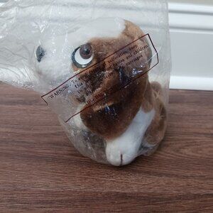 Vintage Hush Puppies Dog Plush Stuffed Animal 5.5" Tall in Bag Wolverine
